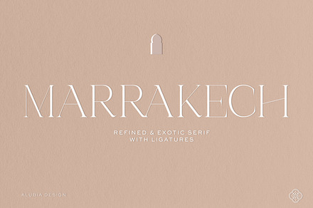 Marrakech - Modern & Exotic serif
