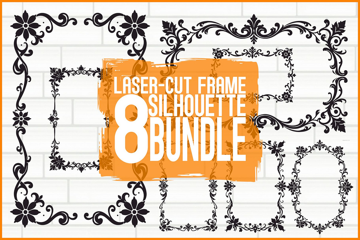 Vintage Frame Laser Cut Files, an Illustration by hafijul (Photo 1 of 9)