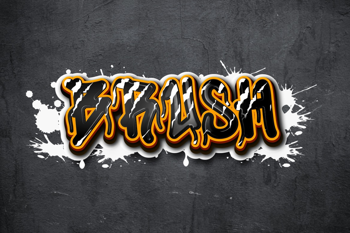 Skuctre - Brush Graffiti Font, a Handwritten Font by Dhabee (Photo 7 of 7)