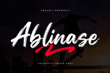 Ablinase – Authentic Brush Font