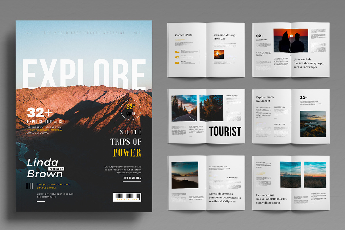 Travel Magazine Template