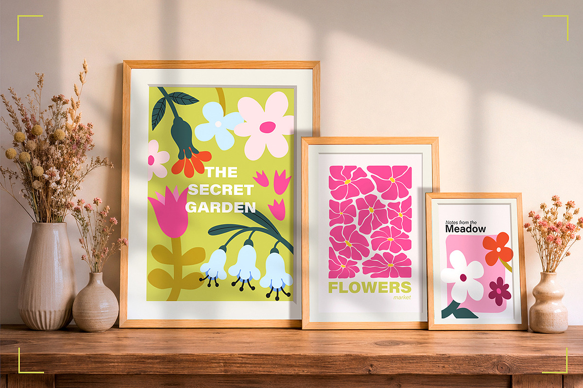 Floral stickers & patterns bundle, an Object Illustration by UnaAnya (Photo 7 of 10)