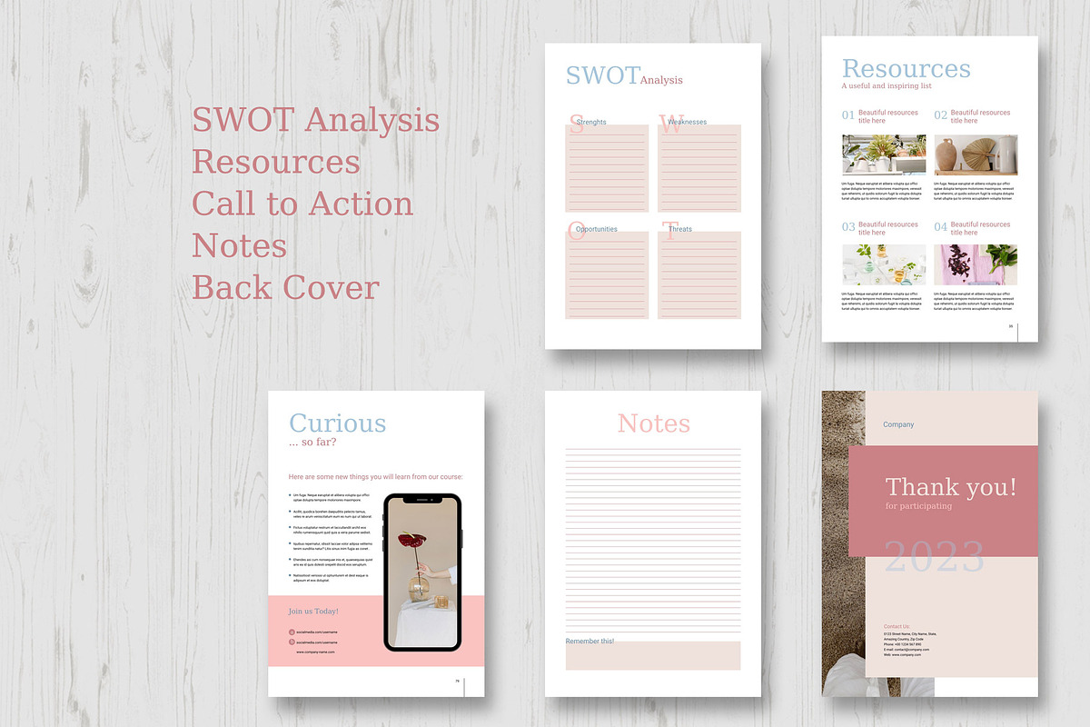 Canva Course Workbook Template, a Marketing Template by Sabin (Photo 15 of 15)