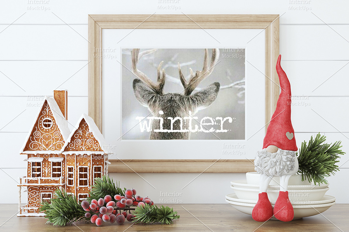Christmas mockup., a Poster Template by MyHomeMockups (Photo 7 of 7)