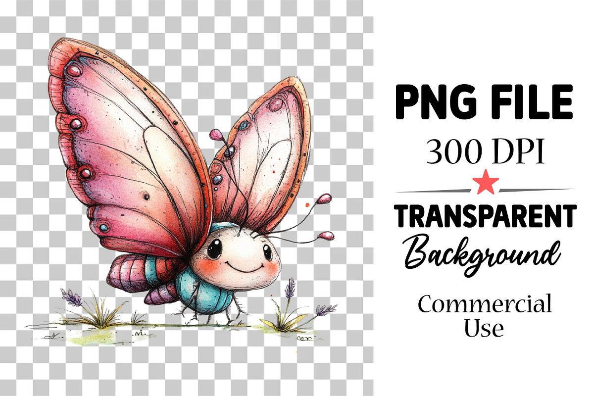 Whimsical Spring Animals Clipart Png, an Illustration by Watercolor design (Photo 4 of 6)