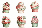 whimsical Summer cupcake clipart, an Illustration by Designworld (Thumbnail 6 of 7)