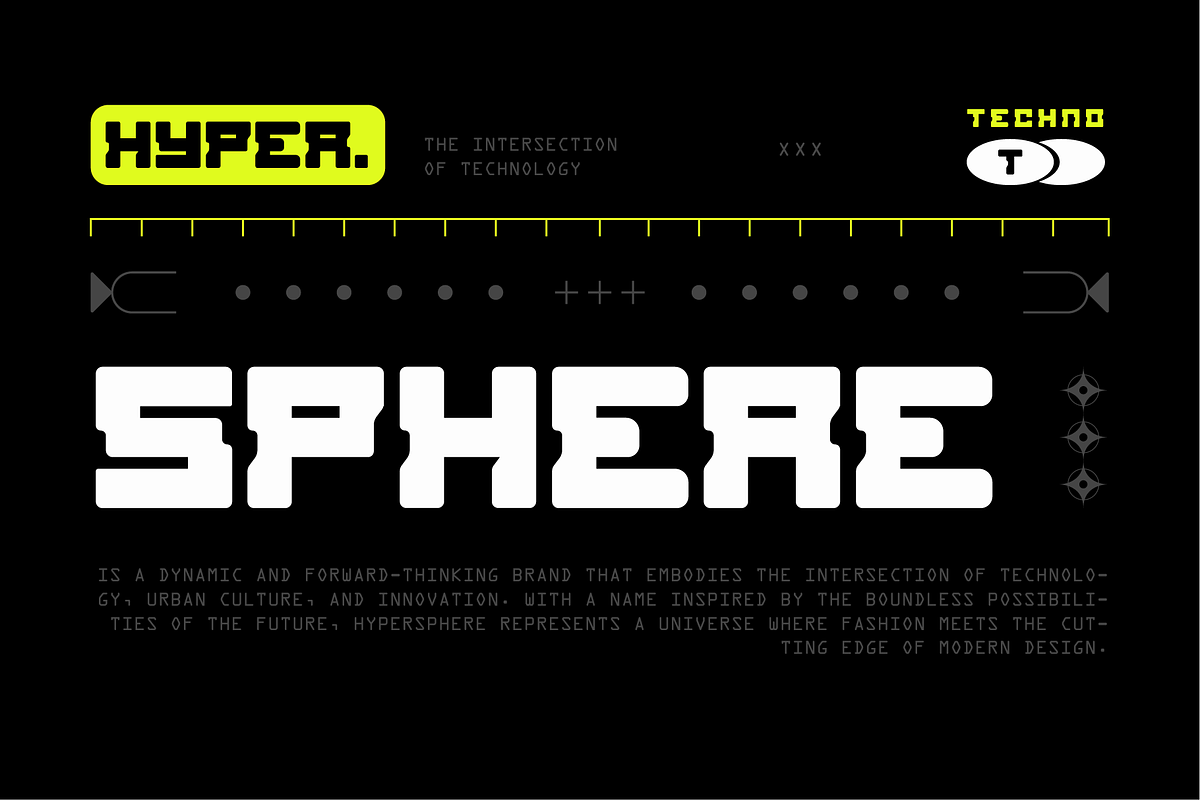 Rogweek - Futuristic Display Font, a Sans Serif Font by Typeagle (Photo 7 of 11)