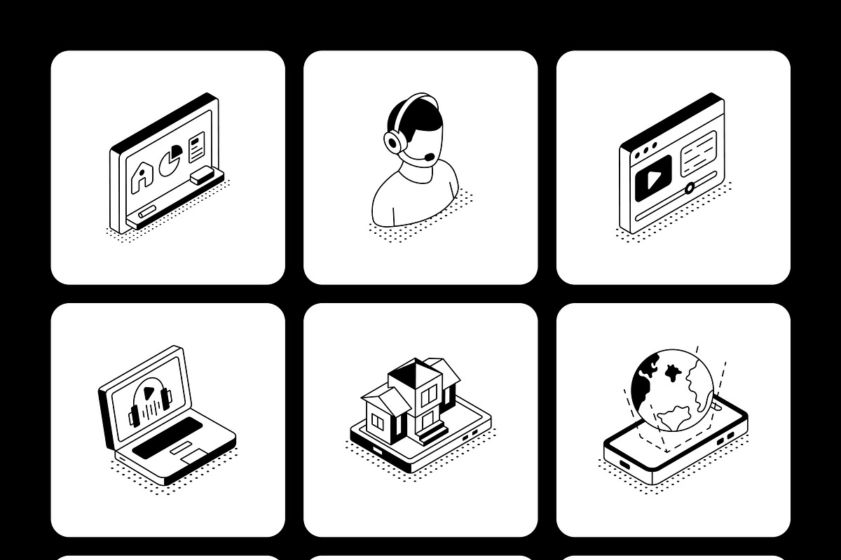 E-Learning Isometric Illustrations, a Technology Illustration by Vectors Market (Photo 10 of 11)
