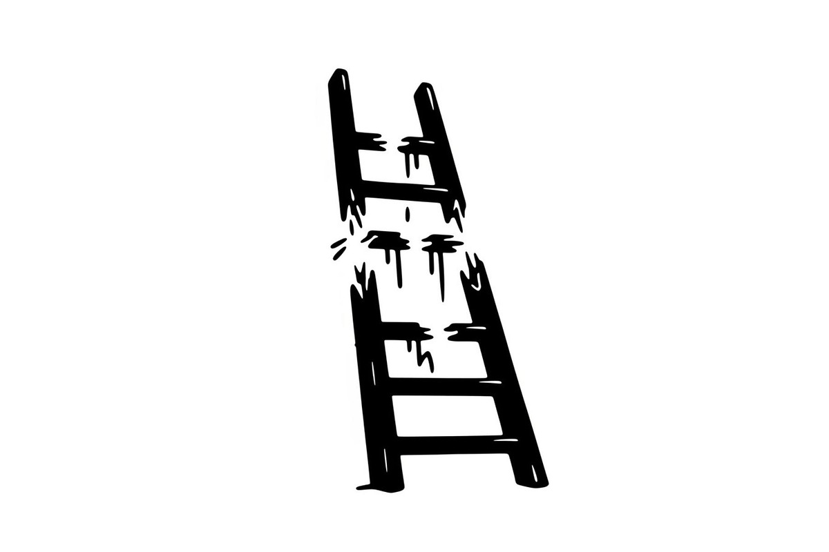 50 Broken Ladder Silhouette Bundle, an Illustration by Designs_River (Photo 25 of 51)