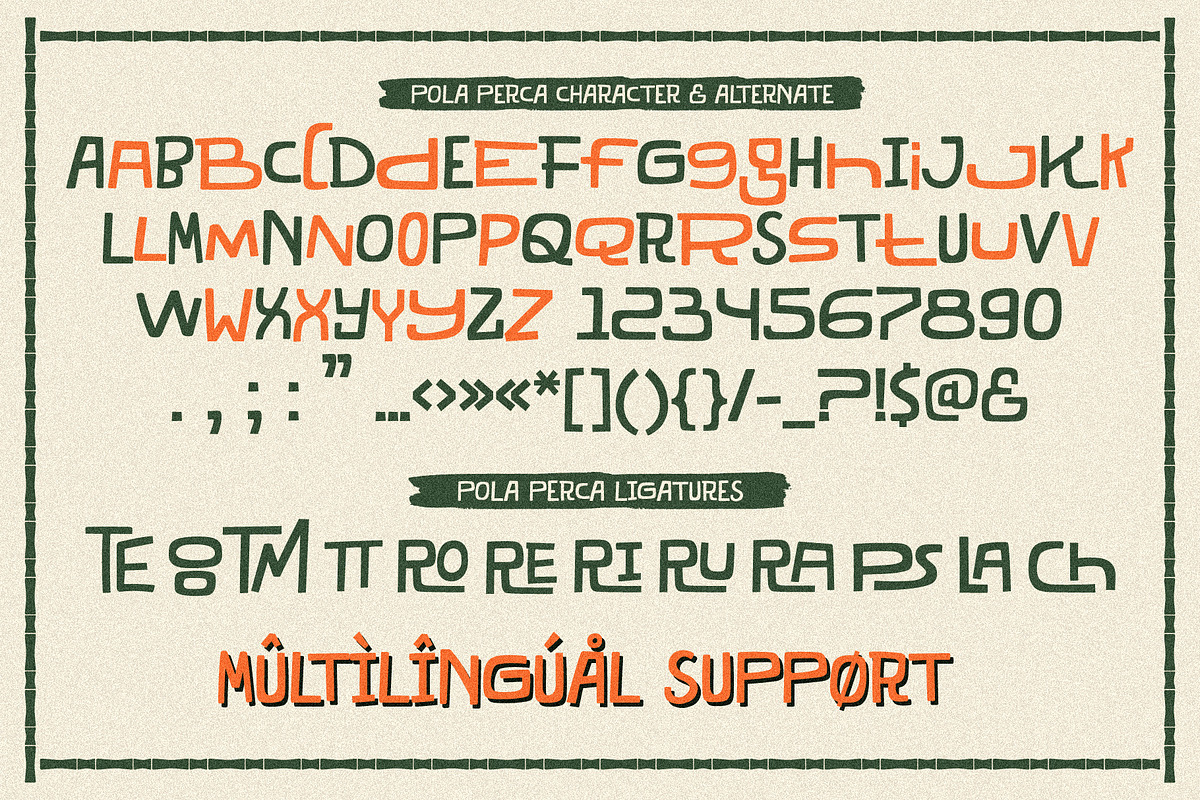 Pola Perca - Playful Tiki Font, a Sans Serif Font by Invasi Studio (Photo 10 of 10)