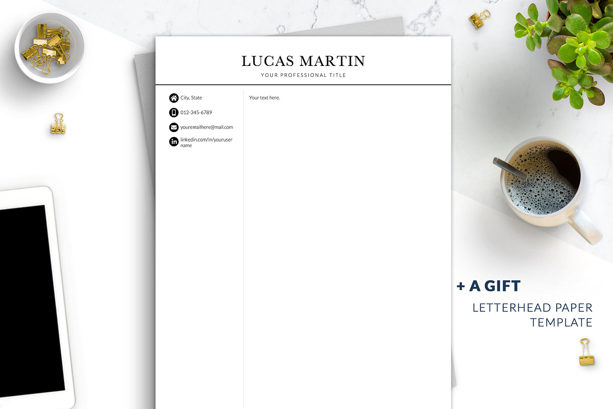 Modern Simple CV Resume Word, a Resume Template by BestResumes.Co (Photo 4 of 8)
