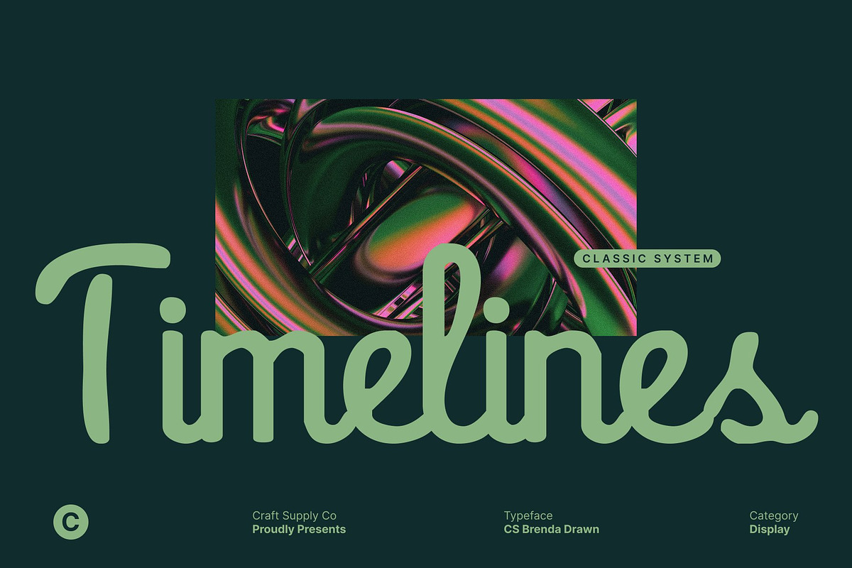 CS Brenda Drawn, a Script Font by Craft Supply Co. (Photo 7 of 8)