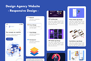 Design Agency Website landing page, a Landing Page Template by Design Lab (Thumbnail 1 of 3)