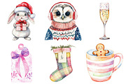 Pastel Preppy Christmas Clipart, an Illustration by Daily.Designs (Thumbnail 3 of 5)