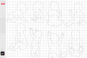 Procreate Baby Body Guides Stamps