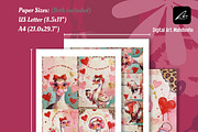 Sassy Goose Valentine Print Set Card, a Card Template by Digital Art Mahdiseño (Thumbnail 2 of 11)