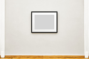 Empty painting frame on gallery wall, an Arts & Entertainment Photo by BOOCYS