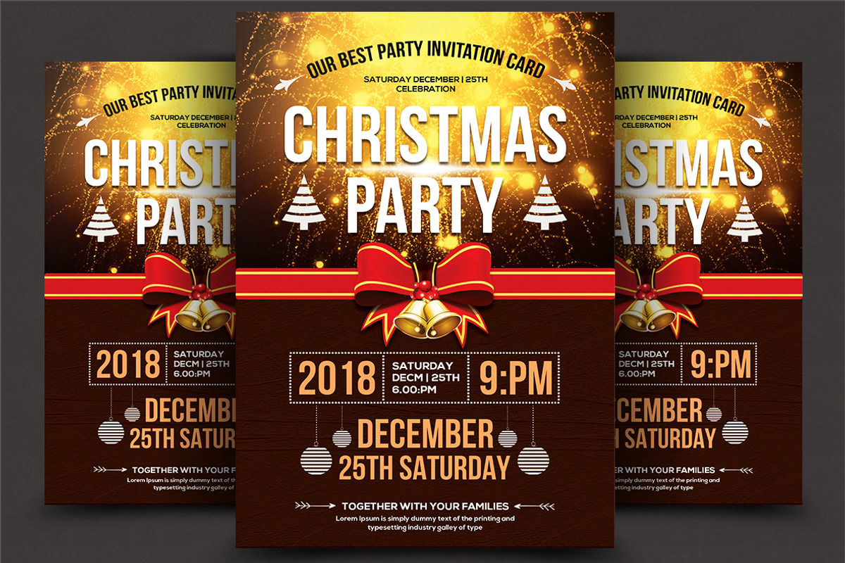 50-Christmas Flyers Bundle, a Flyer Template by AfzaalGraphics (Photo 28 of 49)
