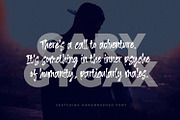 Sketching - The Handbrushed Typeface, a Script Font by Graphicfresh (Thumbnail 5 of 10)