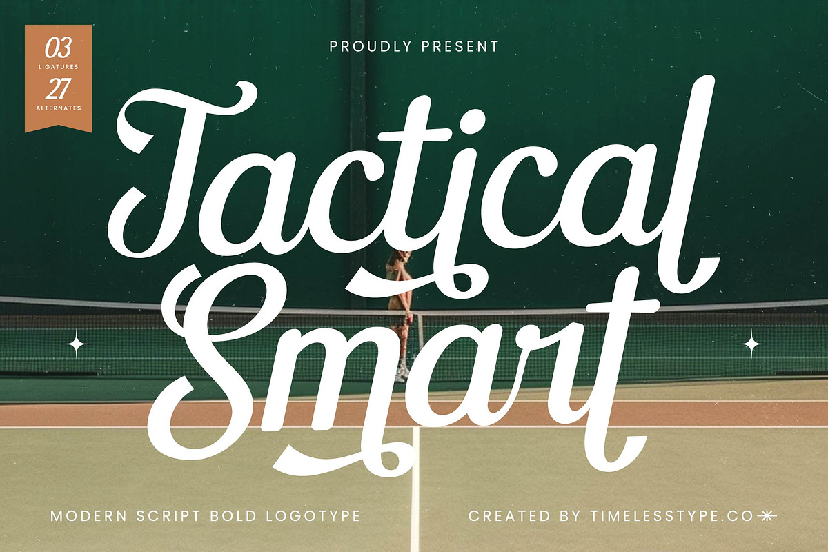 Tactical Smart Bold Modern Script, a Script Font by timelesstype.co (Photo 1 of 20)