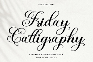 Friday Calligraphy
