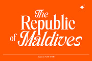 Maldives Typeface, a Serif Font by ngene (Thumbnail 1 of 12)
