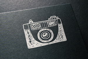 Hand Drawn Camera Set Patterns