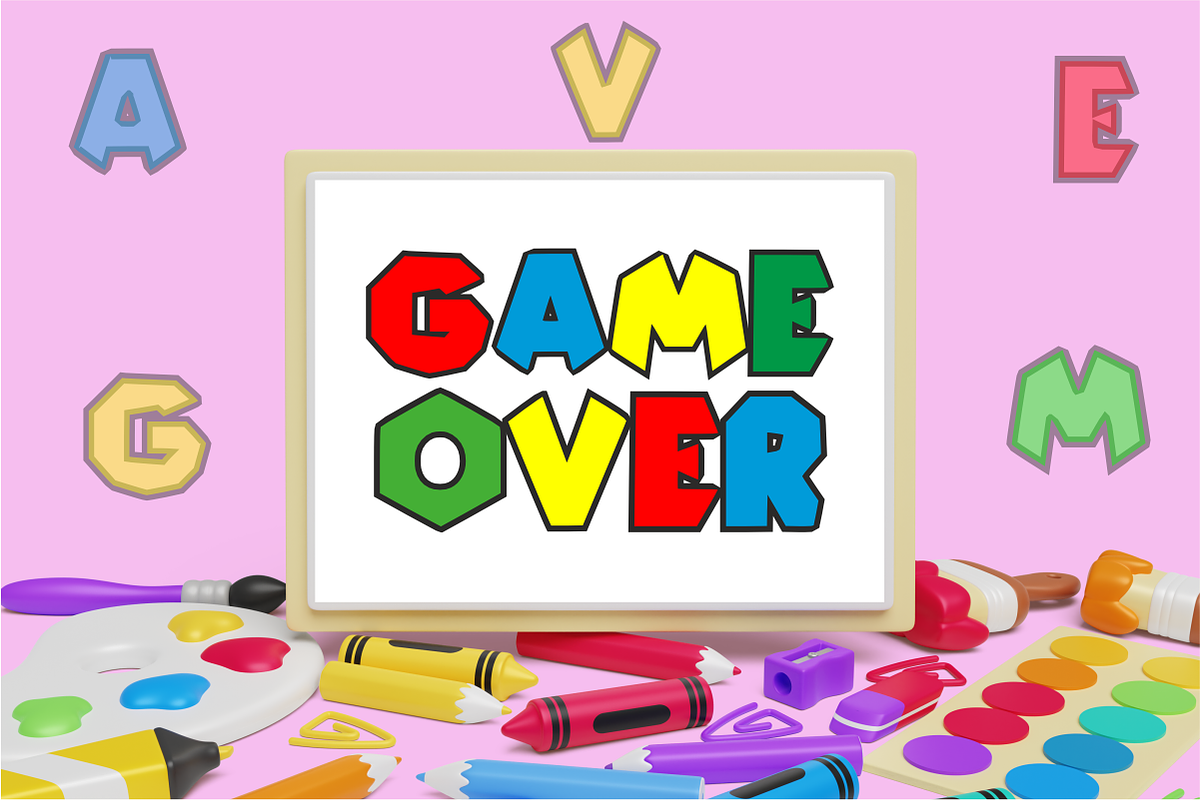 Super Marno X - Game Display Font, a Sans Serif Font by KiddoGlyphs Studio (Photo 4 of 6)