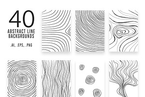 Abstract Line Backgrounds & Elements