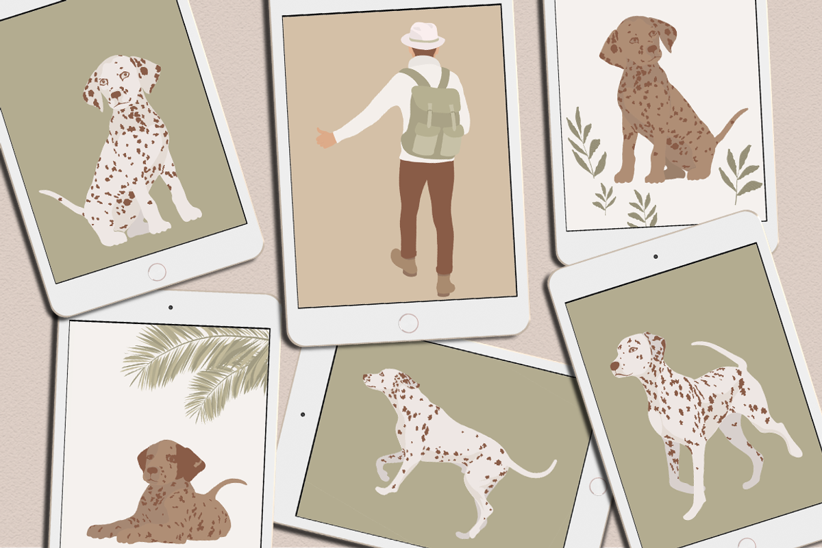 Digital Nomad Boys Illustration Set, a Work Illustration by Irena Art (Photo 5 of 13)