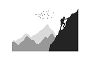 Adventure Hiking Silhouette Bundle, an Object Graphic by Designs_River (Thumbnail 10 of 16)