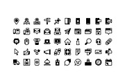 50 Contact Us Icons, an Outline Icon by Side Project (Thumbnail 3 of 8)