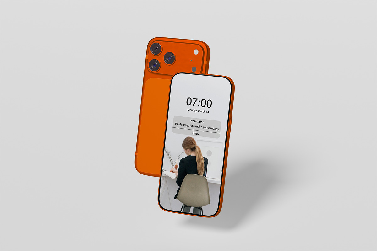 iphone 17 pro mockup, an iPhone Mockup by kebunmockup (Photo 4 of 5)