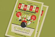 Retro Bowling Tournament Flyer, a Flyer Template by Guuver (Thumbnail 2 of 3)