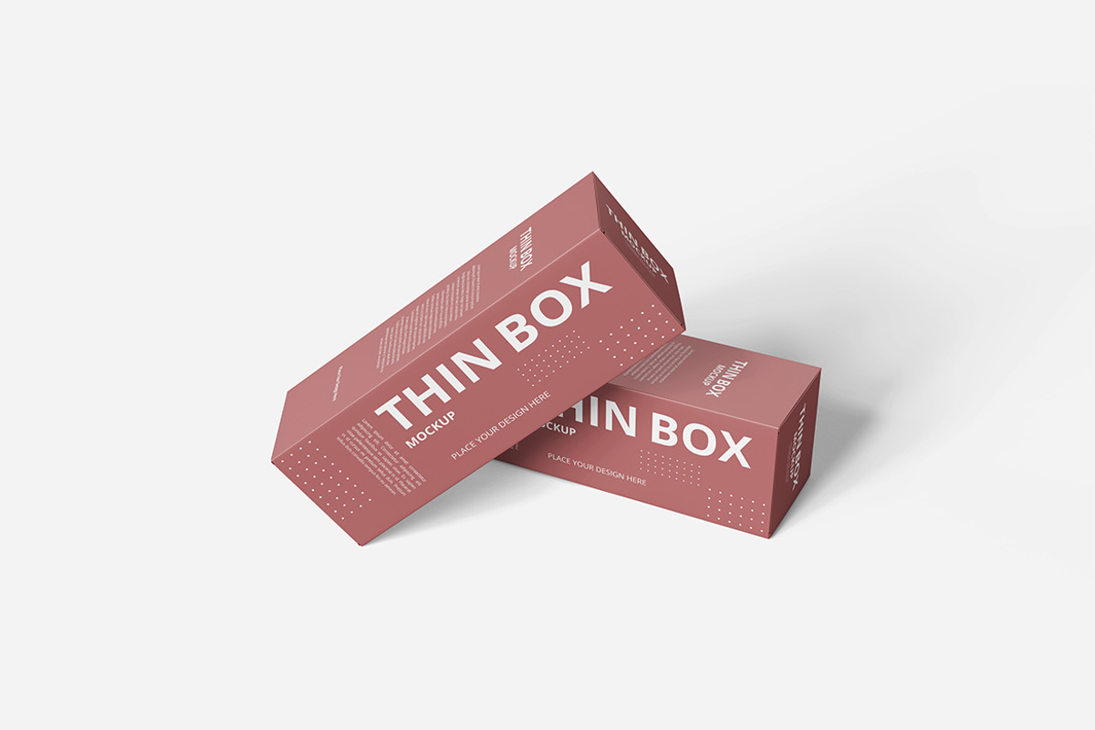 Thin Box Mockup, a Packaging Mockup by Indah (Photo 4 of 6)