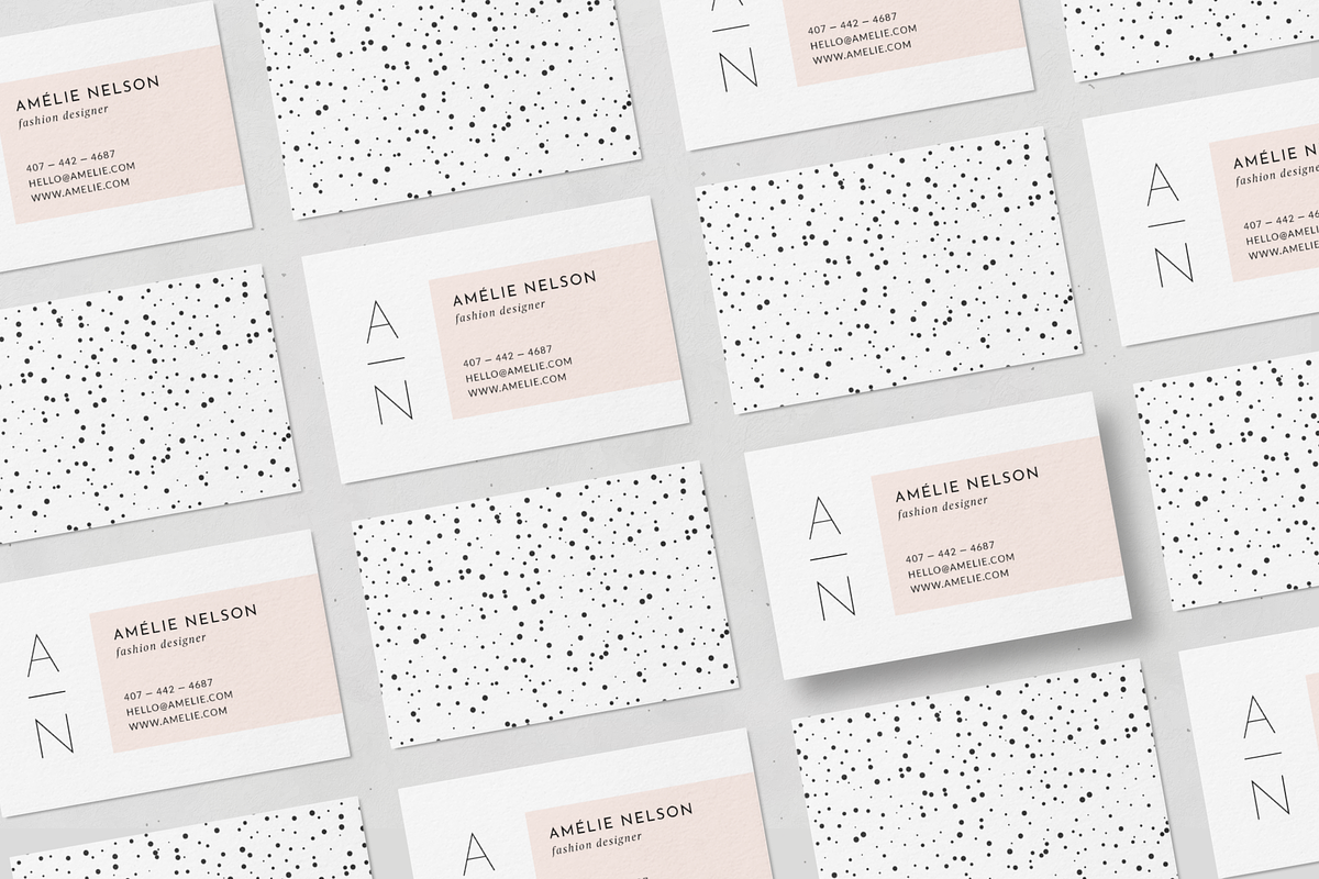Business Card Template • Amelié, a Business Card Template by Botanica Paperie (Photo 3 of 4)