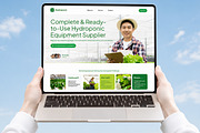 Hydroponic Landing Page Template, a Landing Page Template by Font Kingdom (Thumbnail 2 of 5)