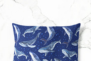 Watercolor whale Clipart Ocean whale, an Object Graphic by KomtsyanTatyanaArt (Thumbnail 4 of 4)