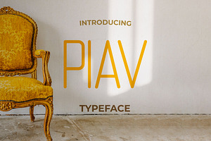 Piav Font | Condensed Round