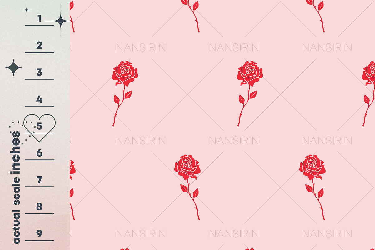 Love Bomb Seamless Pattern Set, a Pattern Graphic by Nansirins Studio (Photo 7 of 9)