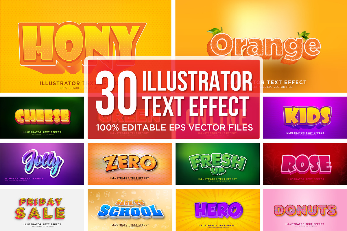 30 Text Effect Layer Style, a Layer Style Add-On by shahsoft (Photo 1 of 28)