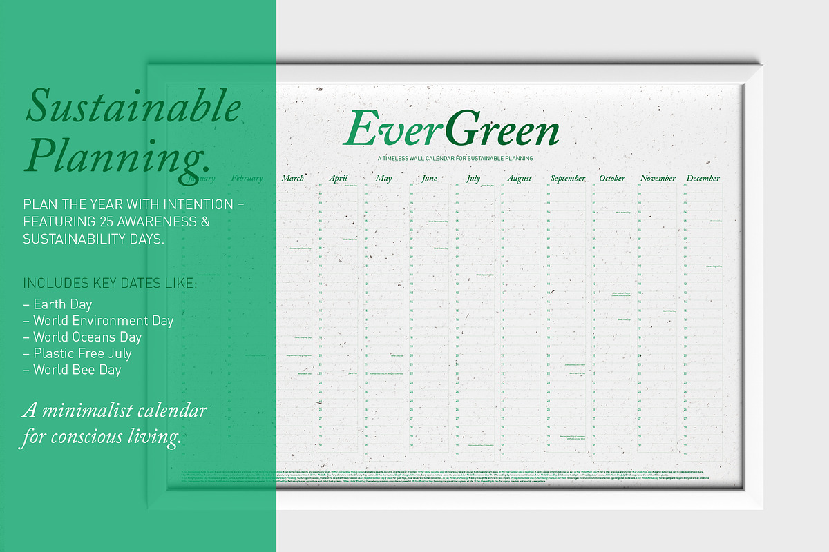 Undated Eco Calendar: Forest Haze preview 4