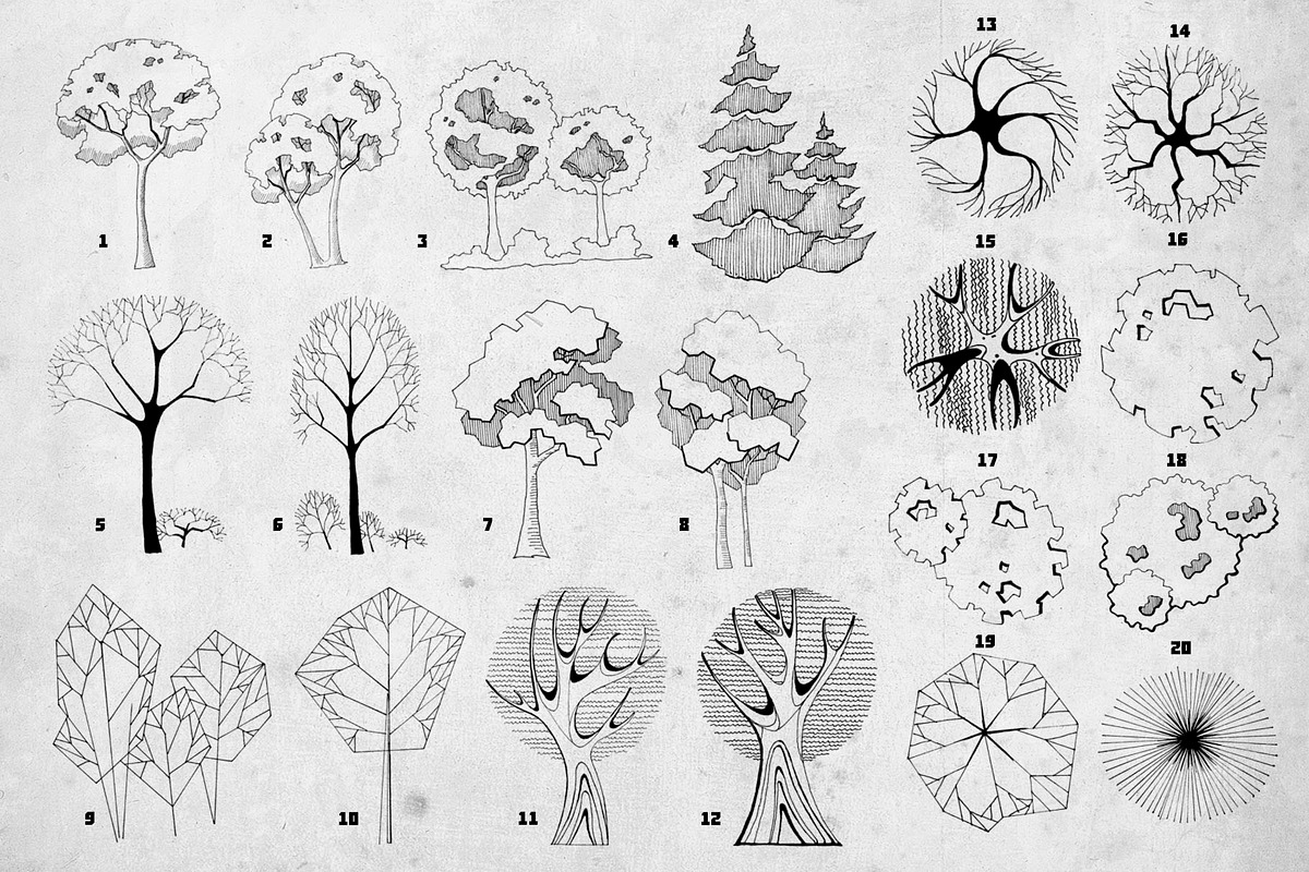 ArchiTrees Brushes preview 2