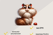 HILARIOUSLY FUNNY HAMSTER CLIPART, an Animal Illustration by Daring Digies (Thumbnail 5 of 8)