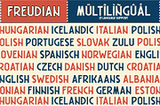Freudian Typeface, a Sans Serif Font by Garisman Std (Thumbnail 7 of 8)