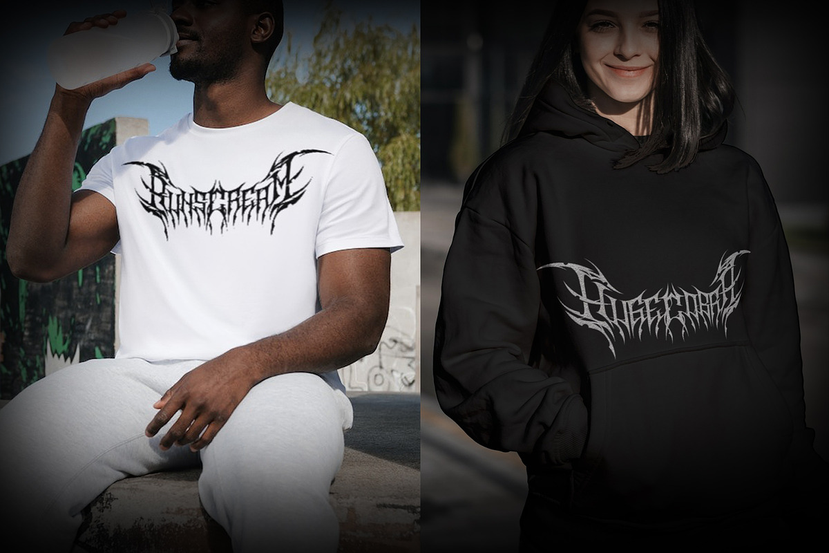 Drawn | Metal Font, a Blackletter Font by WingBuk (Photo 9 of 13)