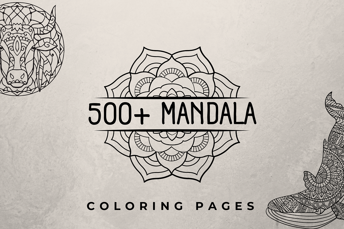 500+ Mandala Coloring Pages, an Illustration by ThePhoton (Photo 1 of 2)