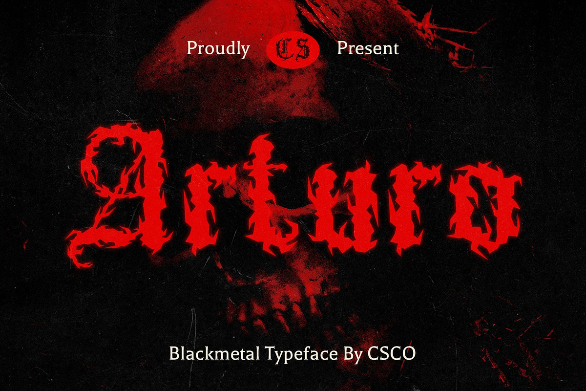 CS Arturo – Black Metal Font, a Blackletter Font by Craft Supply Co. (Photo 1 of 8)