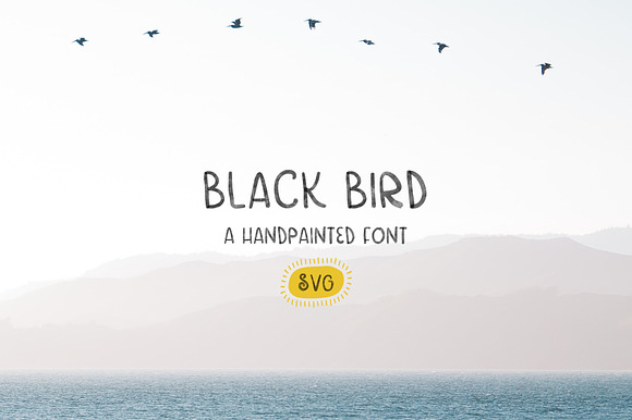 Black Bird a Handwritten Font preview 6
