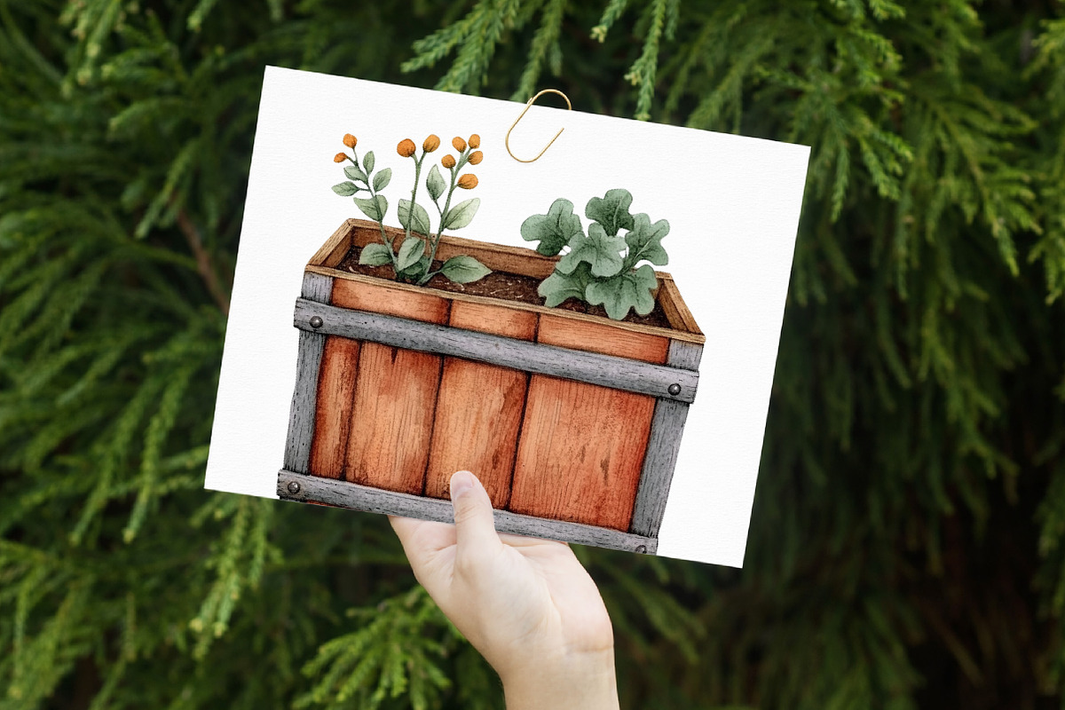 Garden Tools And Supplies Clipart, an Illustration by Libby Wishes (Photo 5 of 7)